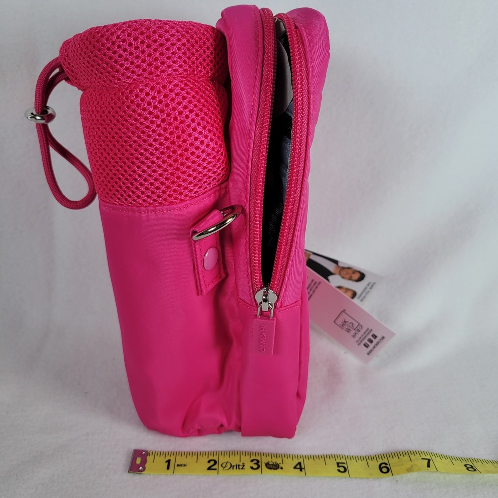 IHKWIP Womens Water Bottle Caddy Crossbody Insulated Ruby Berry Pink Size Small - Picture 10 of 10